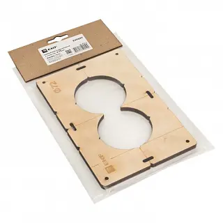 Шаблон для подрозетников c 2 отв. диам. 72 мм EKF Expert