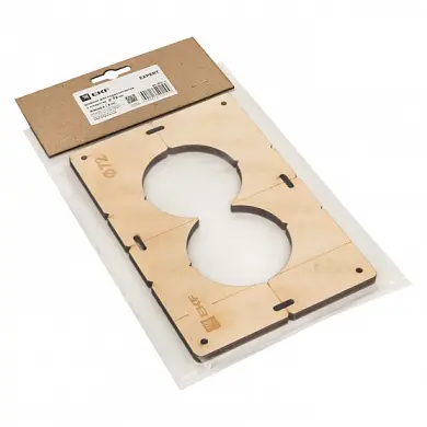 Шаблон для подрозетников c 2 отв. диам. 72 мм EKF Expert