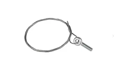 Трос стальной с рым-болтом М8 7 м (2 мм) EKF