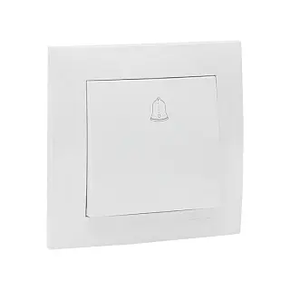 Валенсия кнопка звонка 10А белая EKF PROxima