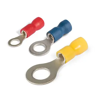 Наконечники кольцевые изолированные с ПВХ манжетой EasyFix, латунь марки Л63 (КВТ)