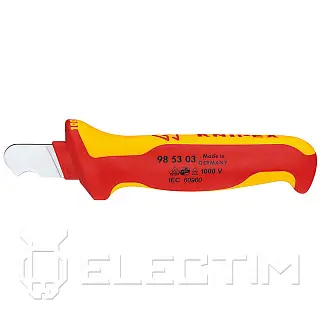 Нож для удаления изоляции VDE 1000V, L-170 мм, 2-комп. рукоятка (KNIPEX)