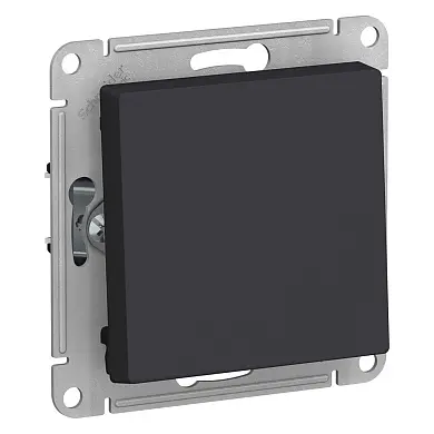 1-клавишный выключатель, сх.1, 10АХ, механизм, КАРБОН