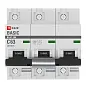 Автоматический выключатель 3P 63А (C) 10kA ВА 47-100 EKF Basic