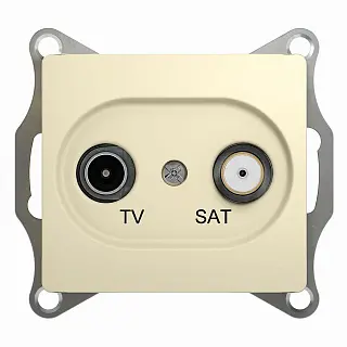 ШЭ Глосса Роз.TV/SAT оконечная 1DB (бежевый, б/рамки) GSL000297