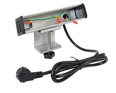 Встраиваемый настольный розеточный блок для крепления к столу, 10 модулей, C-Line