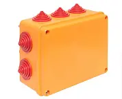 Коробка огнестойкая 150х110х70мм IP55, 3 двойных клеммника 1,5-6 мм2 EKF