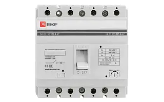 Выключатель автоматический ВА-99 160/125А 4P 35кА EKF PROxima