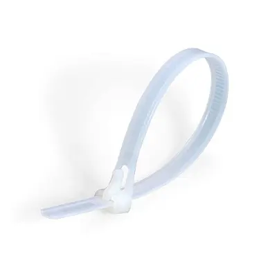 КСР Кабельные стяжки нейлоновые, разъемные, цвет: белый