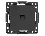 Стокгольм Механизм Розетки Phone 1-местной черный EKF PROxima