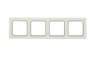 Стокгольм Рамка 4-местная белая с линией цвета синий EKF PROxima