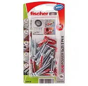 Дюбель распорный с саморезом полукруг. гол. 5x25 ( 18шт упак.) Fischer блистер