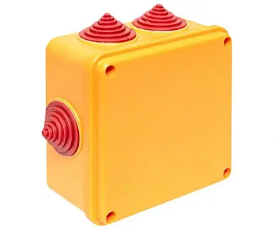 Коробка огнестойкая 100х100х50мм IP55, 1 тройной клеммник 1,5-10 мм2 EKF