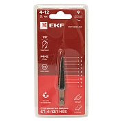 Ступенчатое сверло ST-4-12/1 HSS (9 ступ.)