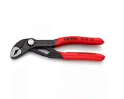 Клещи переставные COBRA® с фиксатором, 27 мм (1"), под ключ 27 мм, L-125 мм, Cr-V, серые, обливные рукоятки (KNIPEX)