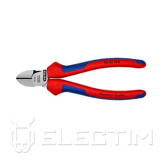 Бокорезы, L-160 мм, твёрдость кромок 62 HRC, чёрные, 2-комп. рукоятки, SB (KNIPEX)