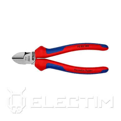 Бокорезы, L-160 мм, твёрдость кромок 62 HRC, чёрные, 2-комп. рукоятки, SB (KNIPEX)