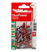Универсальный дюбель DUOPOWER 5х25 (упак. 45шт) Fischer