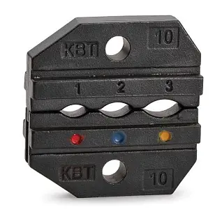 Матрица МПК-10 для обжима наконечников и разъемов в термоусаживаемой изоляции и заглушек КИЗ (КВТ)