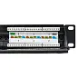Патч-панель TERACOM 19'' Cat.5E 1U неэкранированная UTP 24 порта RJ-45 110 IDC с органайзером
