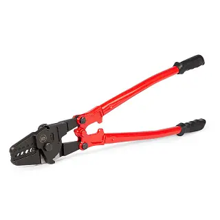 Пресс-клещи с матрицей для опрессовки стальных тросов овальными алюминиевыми и медными втулками ПК-5-600Т (КВТ)