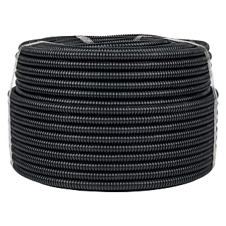 Труба гофр. ПНД с протяжкой d16 мм (100 м) черная EKF-Plast