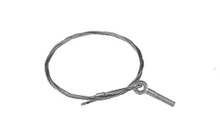 Трос стальной с рым-болтом М6 7 м (2 мм) EKF