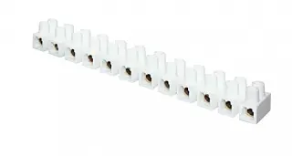 Колодка клеммная (10мм.) 10А полистирол белая (10шт.) EKF PROxima