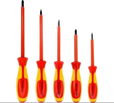 НАБОР ОТВЕРТОК ЭЛЕКТРИКА 5 предм. (1/ 18/ 36), VERTEXTOOLS