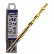 Сверло по металлу 4.8мм титан 10шт