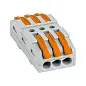 Строительно-монтажная клемма СМК 222-423 проходная 3 полюса 0,08-4мм2 (25шт.) EKF PROxima