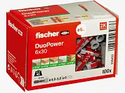 Универсальный дюбель DUOPOWER 6х30 (упак. 100шт) Fischer