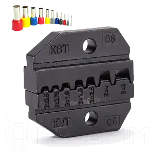 Матрица МПК-06 для обжима двойных втулочных наконечников сечением 2х0.5-2х6 мм (КВТ)