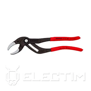 Клещи переставные трубные захватные, D 25 - 80 мм, L-250 мм, Cr-V, чёрные (KNIPEX)