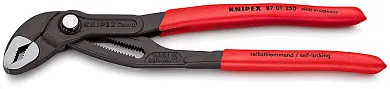 Клещи переставные COBRA® с фиксатором, 50 мм (2"), под ключ 46 мм, L-250 мм, Cr-V, серые, обливные р