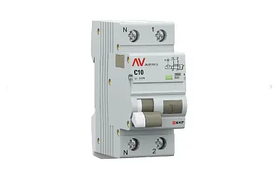 Дифференциальный автомат DVA-10 1P+N 10А (C) 30мА (A) 10кА EKF AVERES