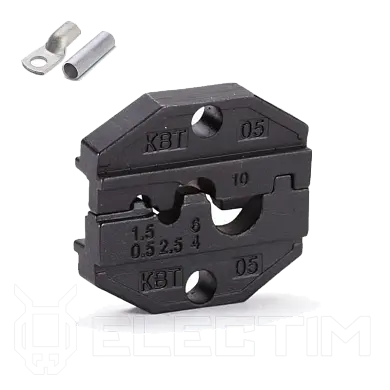 Матрица МПК-05 для обжима неизолированных медных наконечников сечением 0.25-10 мм (КВТ)