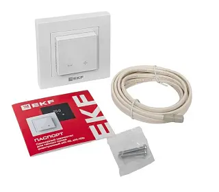 Термостат для теплых полов электронный белый 16 A 230В EKF