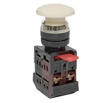 Кнопка AEA-22 белая NO+NC Грибок EKF