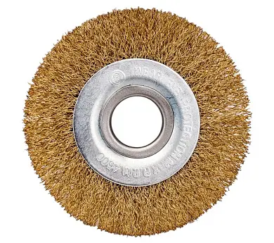 ЩЕТКА ПЛОСКАЯ ДЛЯ УШМ латунь 100мм 22 диам. (1/ 100),VERTEXTOOLS