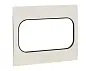 Стокгольм Рамка для розетки 2-местная белая с линией цвета черный EKF PROxima