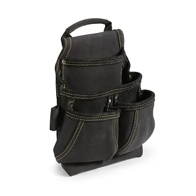 Сумка кожаная СК-4 поясная без ремня, с 4 отделениями, премиум-серия "DEAD BULL" (КВТ)