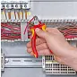 Бокорезы VDE 1000V,твёрдость кромок 62 HRC, хром., 2-комп. рукоятки (KNIPEX)