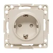 Стокгольм Механизм Розетки 1-местной с/з 16А в/к белый с защ. штор. EKF PROxima