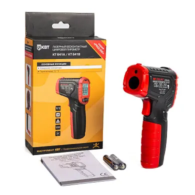 Пирометр бесконтактный цифровой KT 641A "PROLINE" (КВТ)
