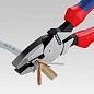 Плоскогубцы электромонтёра Lineman's Pliers, с приспособлением для протяжки кабеля, L-240 мм, обливн
