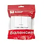 Валенсия выключатель 2-кл. 10А белый с индикатором EKF PROxima
