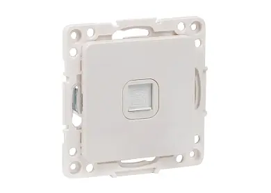 Стокгольм Механизм Розетки Phone 1-местной белый EKF PROxima