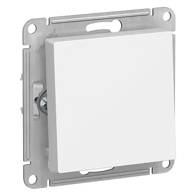 1-клавишный выключатель, сх.1, 10АХ, механизм, Белый