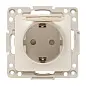 Стокгольм Механизм Розетки 1-местной с/з 16А белый с крышкой и защ. штор. IP44 EKF PROxima